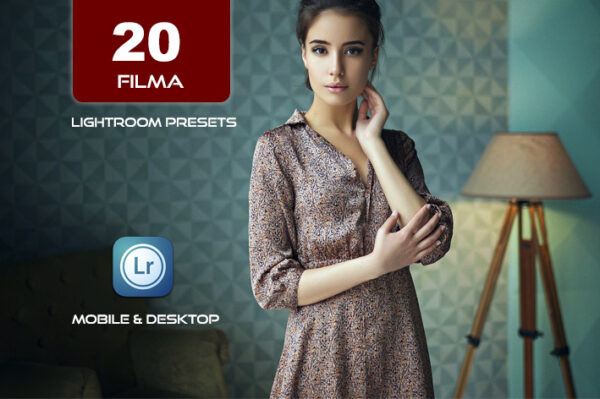 20 پریست لایت روم حرفه ای 2022 رنگی تم فیلما Filma Lightroom Presets