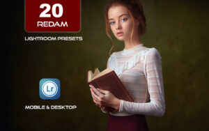20 پریست لایت روم حرفه ای 2022 رنگی تم پرتره سینمایی Redam Lightroom Presets