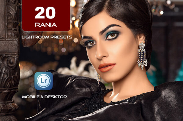 20 پریست لایت روم حرفه ای عکس پرتره تم رانیا Rania Lightroom Presets
