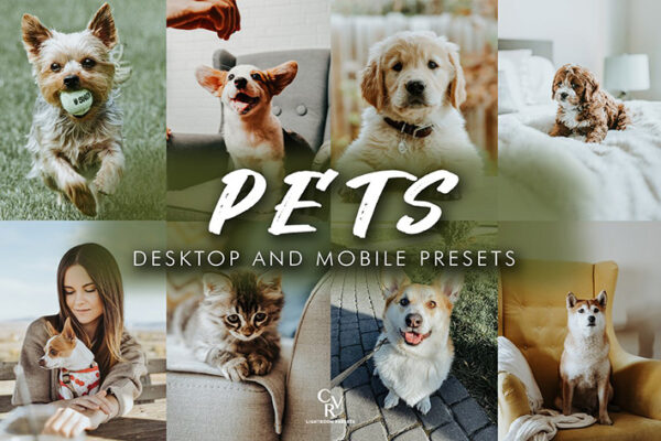 24 پریست رنگی لایت روم حرفه ای حیوانات خانگی Pets Lightroom Presets