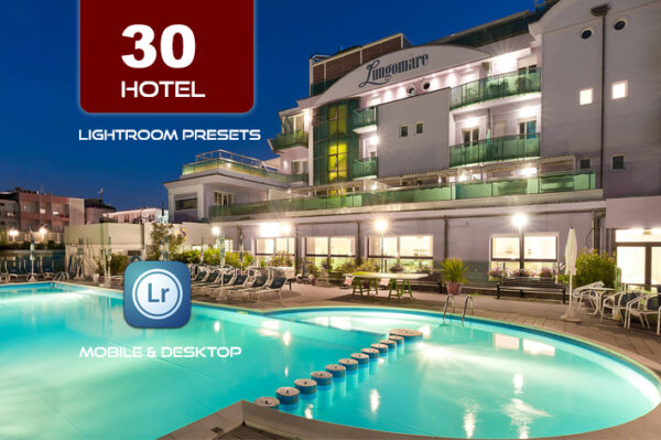 30 پریست لایت روم 2022 حرفه ای تم هتل Hotel Lightroom Presets