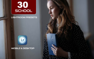 30 پریست لایت روم حرفه ای 2022 رنگی تم مدرسه School Lightroom Presets
