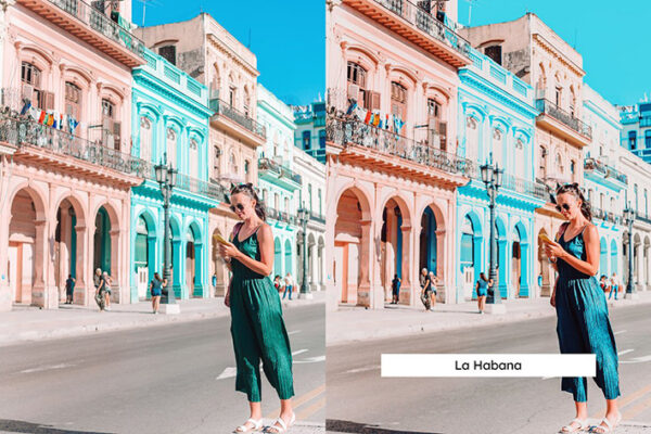 120 پریست لایت روم 2022 و پریست کمرا راو فتوشاپ و لات رنگی Havana Lightroom Presets LUTs