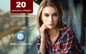 20 پریست لایت روم 2022 سینمایی حرفه ای پرتره Natural Preset Lightroom Presets