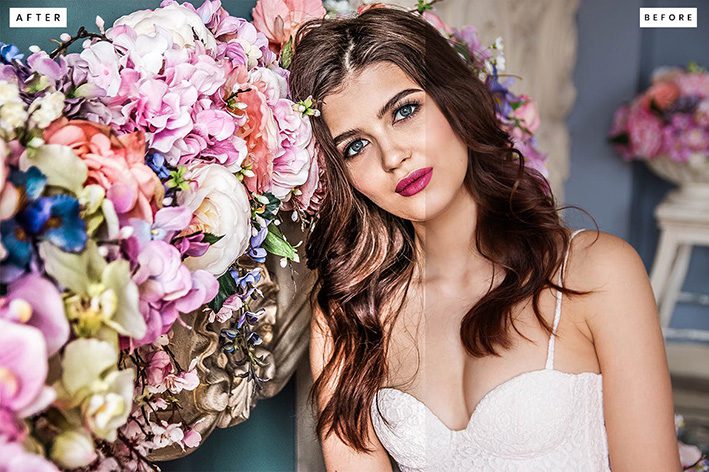 30 پریست لایت روم عروسی 2022 حرفه ای تم کنتراست رنگی بالا HDR Wedding Lightroom Presets