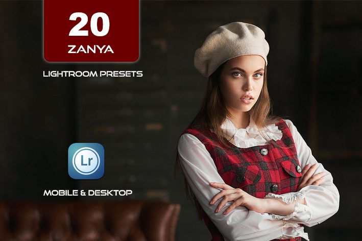 20 پریست لایت روم 2023 جدید تم رنگی فشن Zanya Lightroom Presets