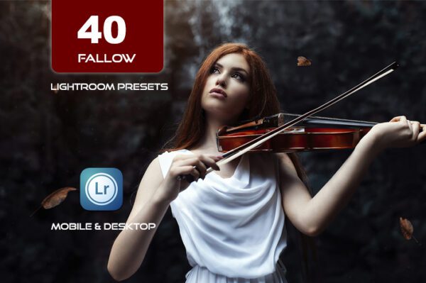 40 پریست لایت روم و کمرا راو و اکشن کمرا راو فتوشاپ تم کشتزار Fallow Lightroom Presets