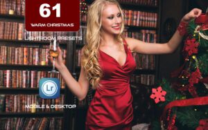 61 پریست لایت روم حرفه ای 2023 کریسمس Moody Warm Christmas Lightroom Presets