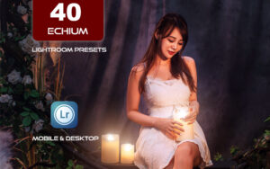 40 پریست لایت روم 2023 حرفه ای و پریست کمرا راو عکاسی فضای باز Echium Lightroom Presets