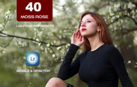 40 پریست لایت روم 2023 و Camera Raw و اکشن کمرا راو فتوشاپ عکاسی بهاری Moss Rose Lightroom Presets