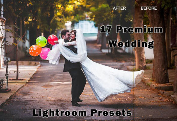 دانلود 17 پریست لایت روم حرفه ای عروسی Premium Wedding Lightroom Presets