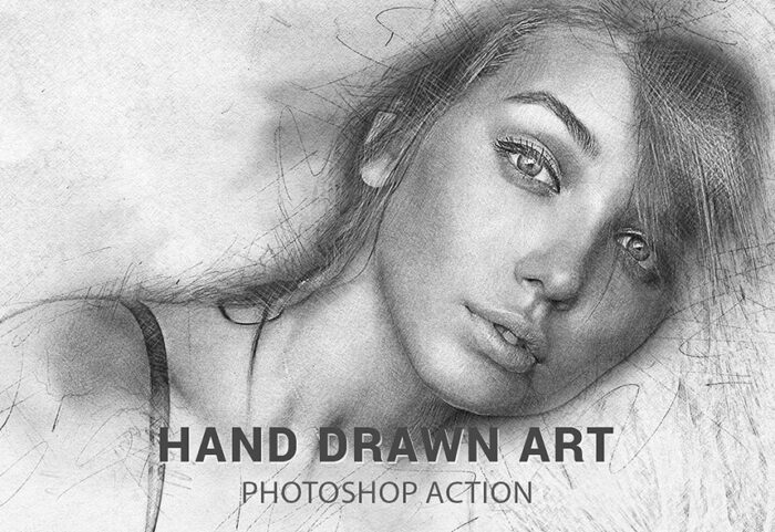 دانلود اکشن زیبا و حرفه ای فتوشاپ Hand Drawn Art