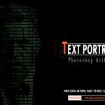دانلود اکشن زیبا و حرفه ای فتوشاپ Text Portrait