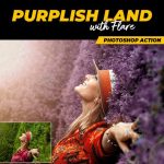 دانلود اکشن زیبای فتوشاپ Purplish Land with Flare PS Action