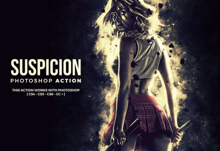 دانلود اکشن زیبای فتوشاپ Suspicion Photoshop Action