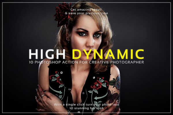 دانلود اکشن فتوشاپ : High Dynamic Photoshop Action