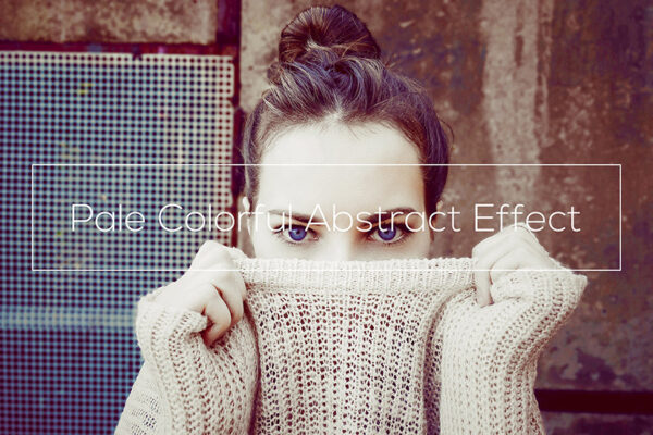 دانلود اکشن فتوشاپ Pale Colorful Abstract Effect