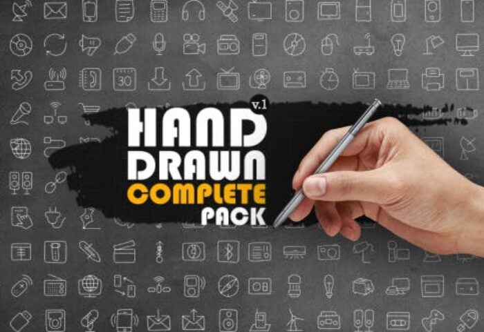 دانلود مجموعه حرفه ای المنت افترافکت : Hand Drawn Complete Pack