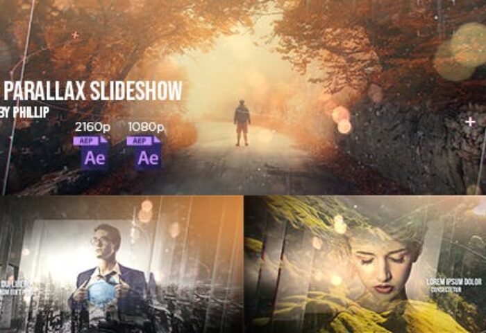 دانلود پروژه آماده افترافکت اسلایدشو 4K Parallax Slideshow