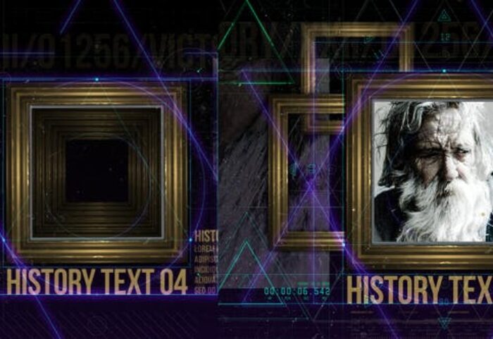 دانلود پروژه آماده افترافکت تیتراژ History in Frames