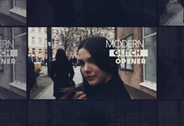 دانلود پروژه آماده افترافکت تیتراژ Modern Glitch Opener