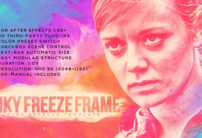 دانلود پروژه آماده پریمیر تیتراژ Ink Freeze Frame