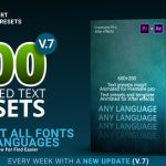 دانلود ۸۰۰ پریست آماده متن برای پریمیر و افتر افکت Text Presets for Premiere Pro & After effects