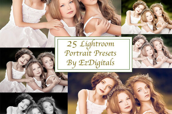 دانلود 25 پریست لایت روم creativemarket Portrait 25 Lightroom Presets