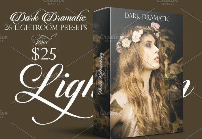 دانلود مجموعه پریست لایت روم بنام DARK DRAMATIC LIGHTROOM PRESETS