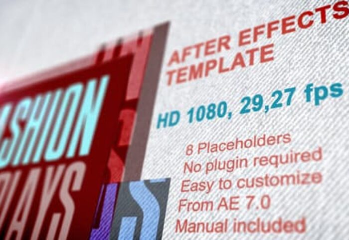 دانلود پروژه آماده افترافکت اسلایدشو اسپرت Fashion Displays with Text Presentation