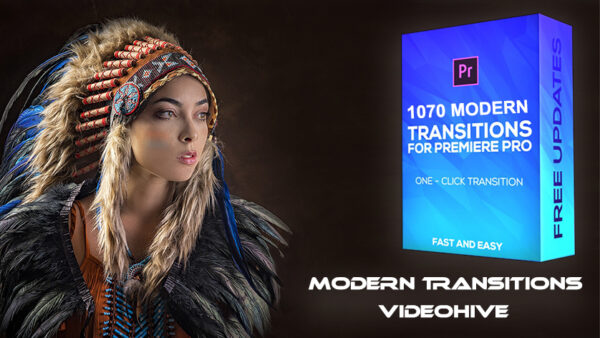 دانلود پکیج 1070 ترنزیشن حرفه ای پریمیر Modern Transitions For Premiere PRO
