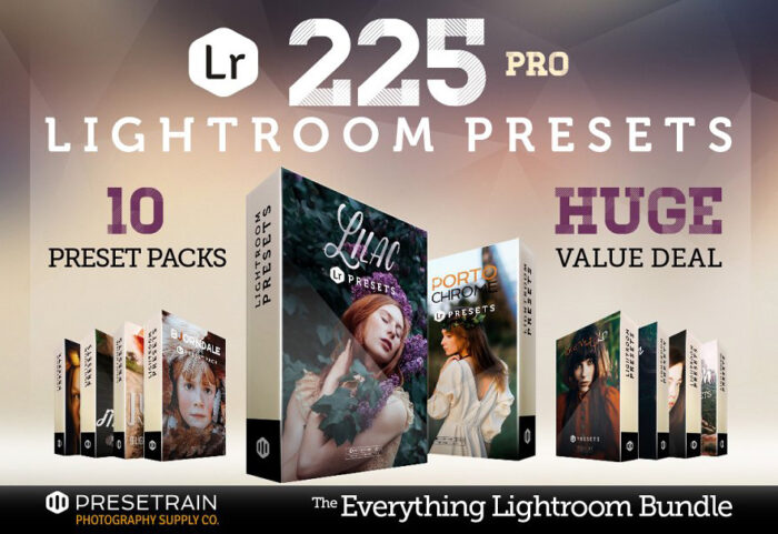 دانلود پکیج 225 پریست لایت روم Presetrain Lightroom Presets Bundle