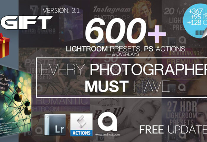 دانلود پکیج 600 پریست لایت روم : LIGHTROOM 600 Presets Mega Bundle