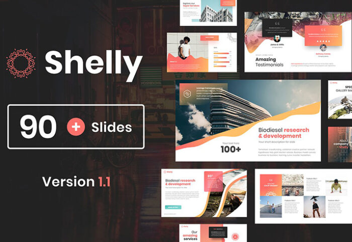 دانلود قالب آماده پاورپوینت Shelly Powerpoint Template