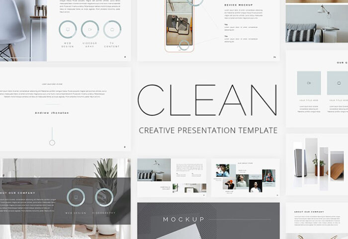 دانلود قالب پاورپوینت Clean Creative PowerPoint Template