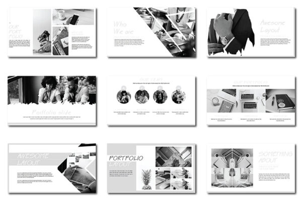 دانلود قالب پاورپوینت Lamdom Minimal Powerpoint Template