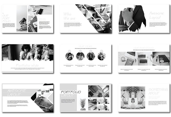 دانلود قالب پاورپوینت Lamdom Minimal Powerpoint Template