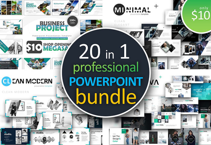 دانلود مجموعه 1000قالب آماده پاورپوینت Powerpoint Bundle