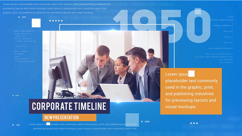 دانلود پروژه آماده افترافکت : معرفی شرکت Corporate Timeline Presentation دانلود پروژه آماده افترافکت : معرفی شرکت Corporate Timeline Presentation