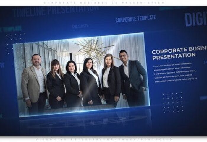 دانلود پروژه آماده افترافکت : معرفی شرکت Corporate Business 3d Presentation