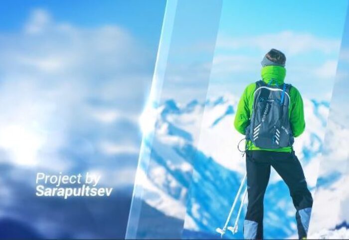 دانلود پروژه آماده پریمیر اسلایدشو Ice Glass Premiere Pro Templates