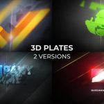 دانلود پروژه آماده افترافکت : نمایش لوگو 3D Plates Logo