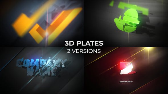 دانلود پروژه آماده افترافکت : نمایش لوگو 3D Plates Logo دانلود پروژه آماده افترافکت : نمایش لوگو 3D Plates Logo