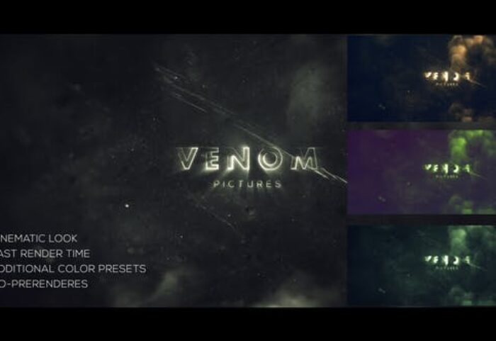 دانلود پروژه آماده افترافکت : نمایش لوگو Venom Logo Reveal