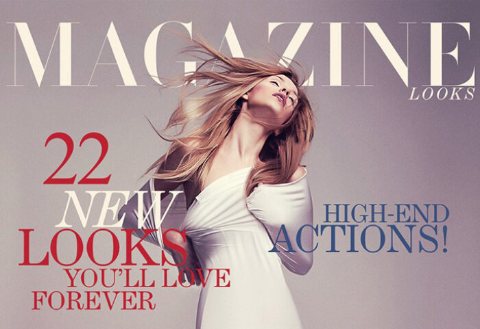 دانلود پکیج 21 اکشن فوق حرفه ای فتوشاپ : Magazine Looks Action Bundle