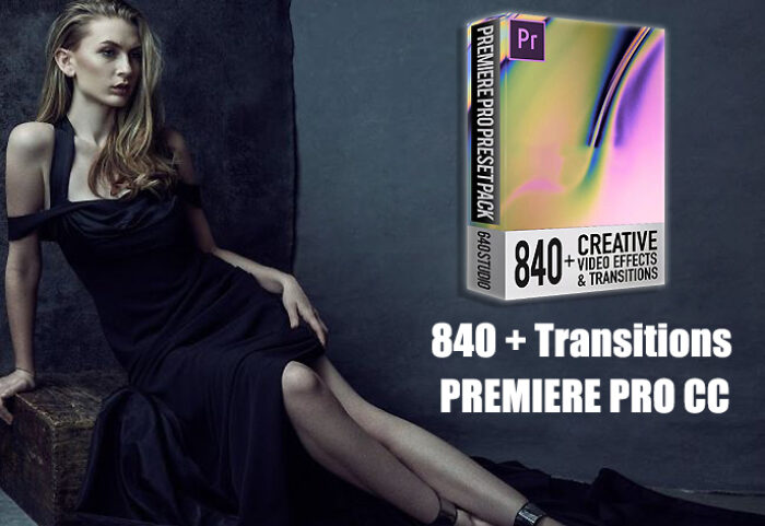 دانلود 840 ترنزیشن پریمیر : STUDIO 640 - 840 TRANSITIONS PACK FOR PREMIERE PRO