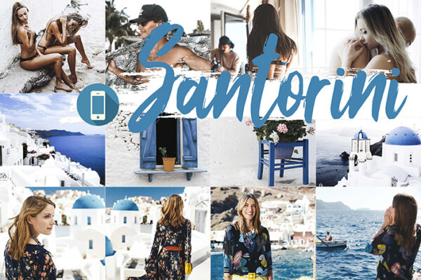 دانلود 5 پریست لایت روم موبایل : Neo Santorini Theme mobile lightroom presets