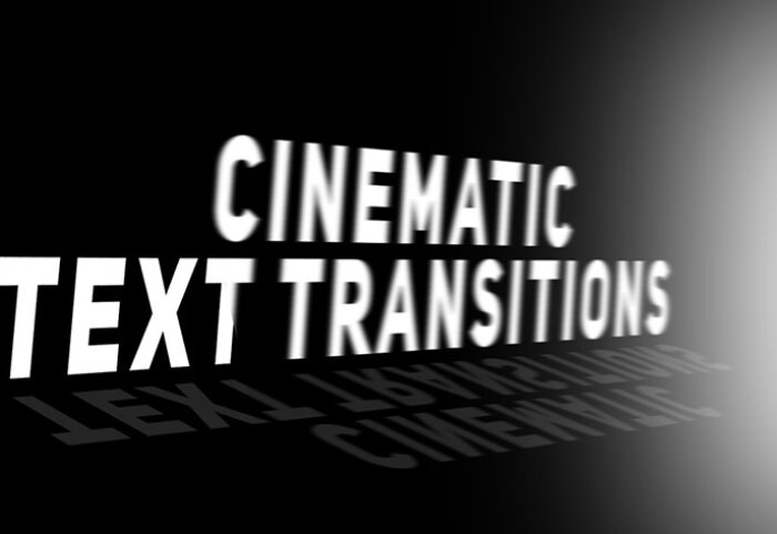 دانلود ترنزیشن تایتل حرفه ای و زیبای پریمیر Cinematic Text Transitions Premiere Pro