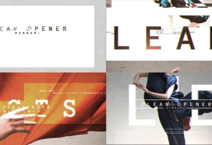 دانلود پروژه آماده افترافکت تیتراژ فیلم videohive Clean Dynamic Opener
