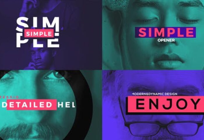 دانلود پروژه آماده افترافکت تیتراژ فیلم videohive Simple Opener